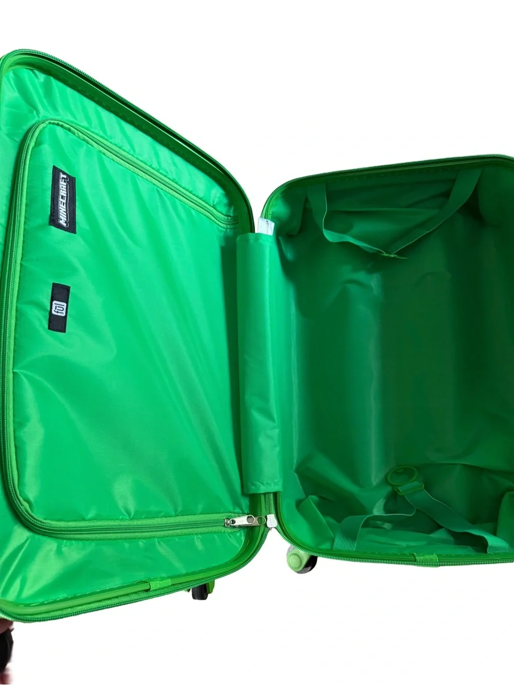 Kids 2-Piece Green Minecraft Creepers Carry On Luggage & Backpack Set
